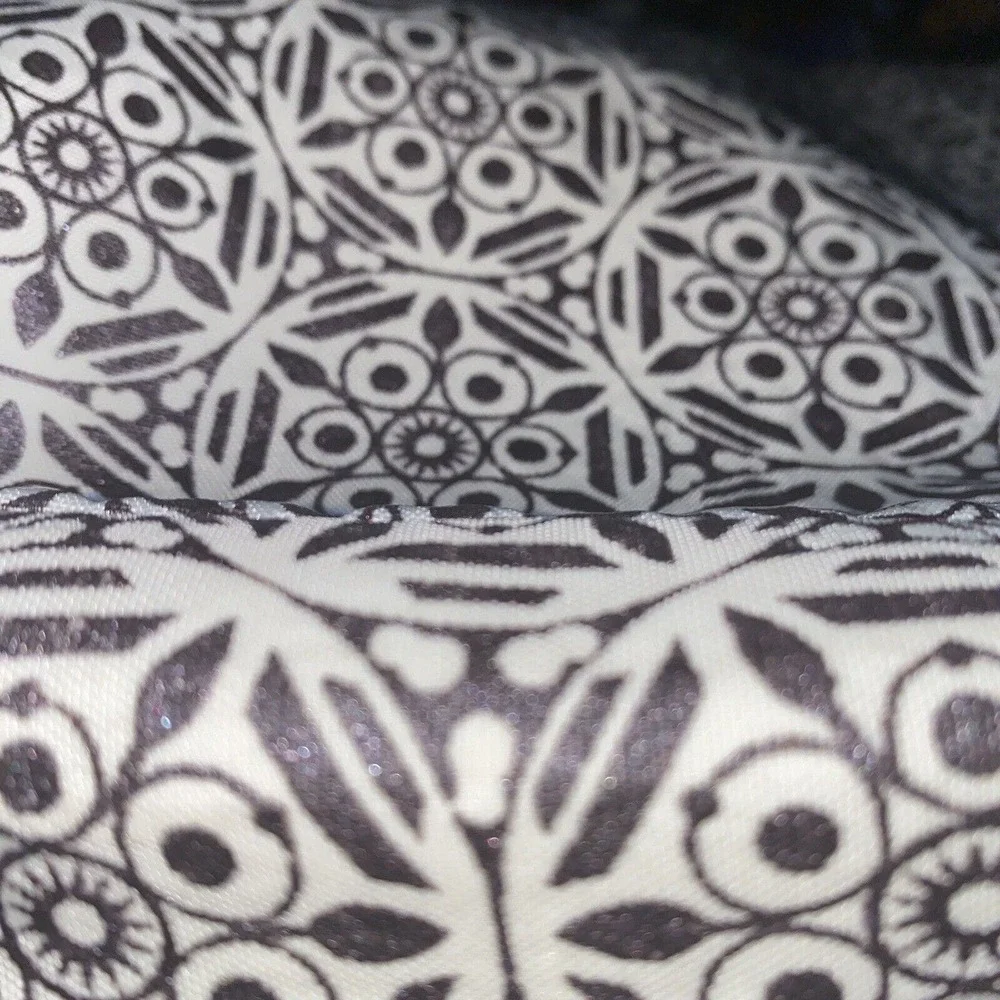KIPLING Padded‎ Nylon Geometric Laptop Sleeve Case Brown Cream Preown